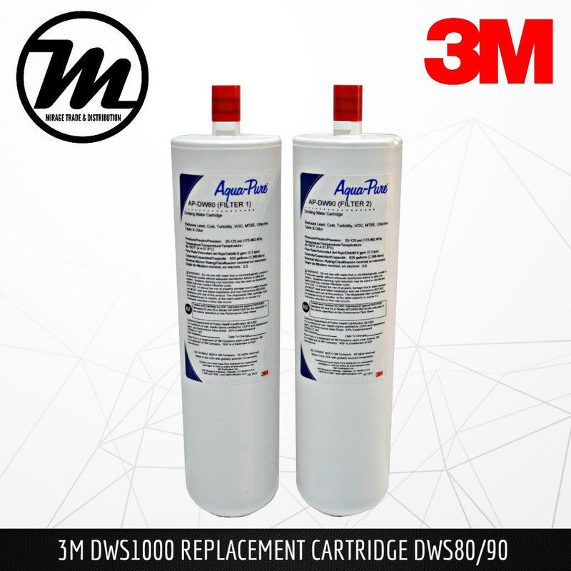 3M AP DWS1000 Indoor Water Filter System Replacement Cartridge (AP DW80/90) - Mirage Trade & Distribution