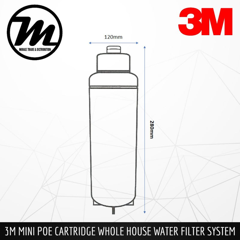 3M Outdoor & Whole House Water Filter Mini POE Replacement Cartridge - Mirage Trade & Distribution