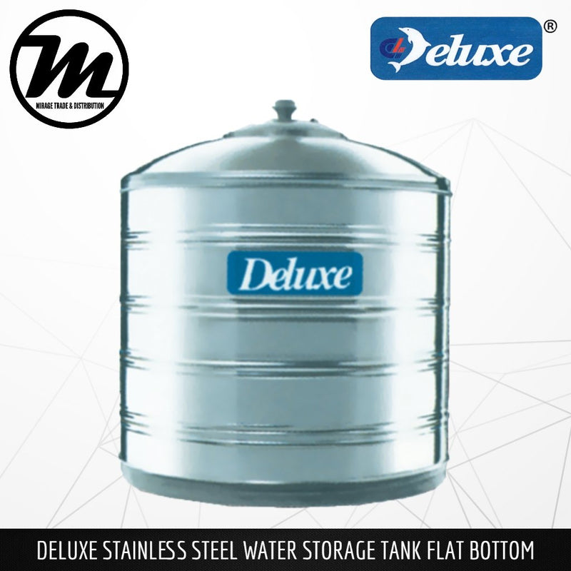 DELUXE Stainless Steel SUS304 Water Tank (Without Stand/Flat Bottom) - Mirage Trade & Distribution