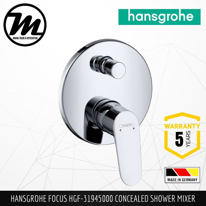 HANSGROHE Focus Concealed Shower Mixer HGF-31945000 - Mirage Trade & Distribution