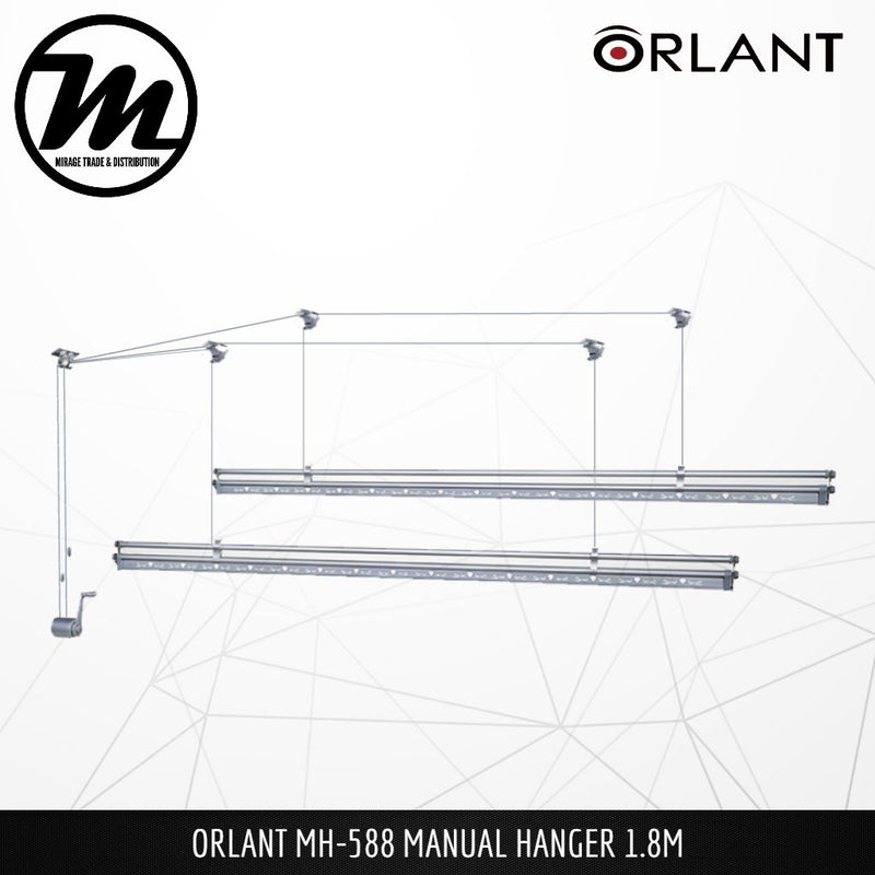 ORLANT MH-588 Manual Hanger Fully Aluminium 1.8m - Mirage Trade & Distribution
