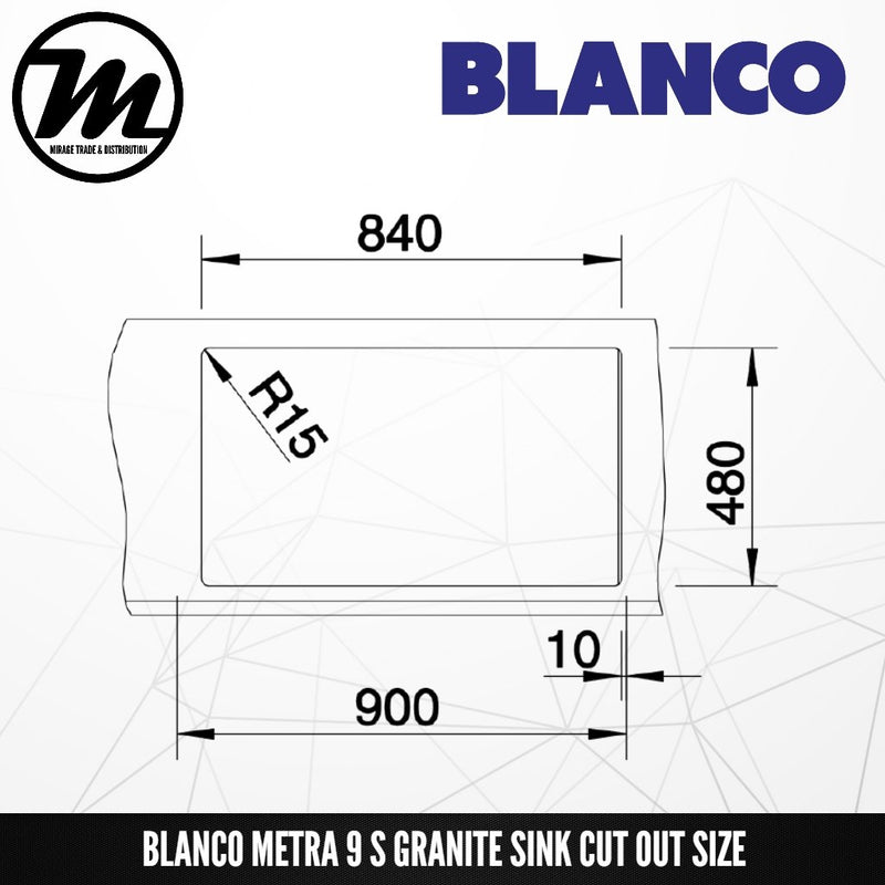 BLANCO Metra 9 Silgranit™ PuraDur™ Granite Sink - Mirage Trade & Distribution