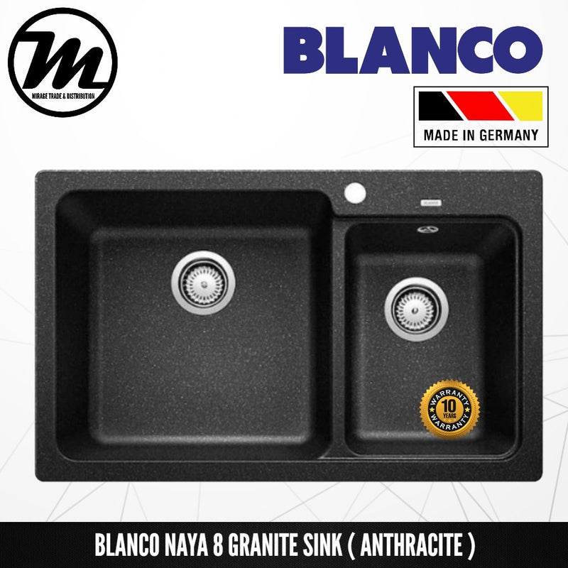 BLANCO Naya 8 Silgranit™ PuraDur™ Granite Sink - Mirage Trade & Distribution