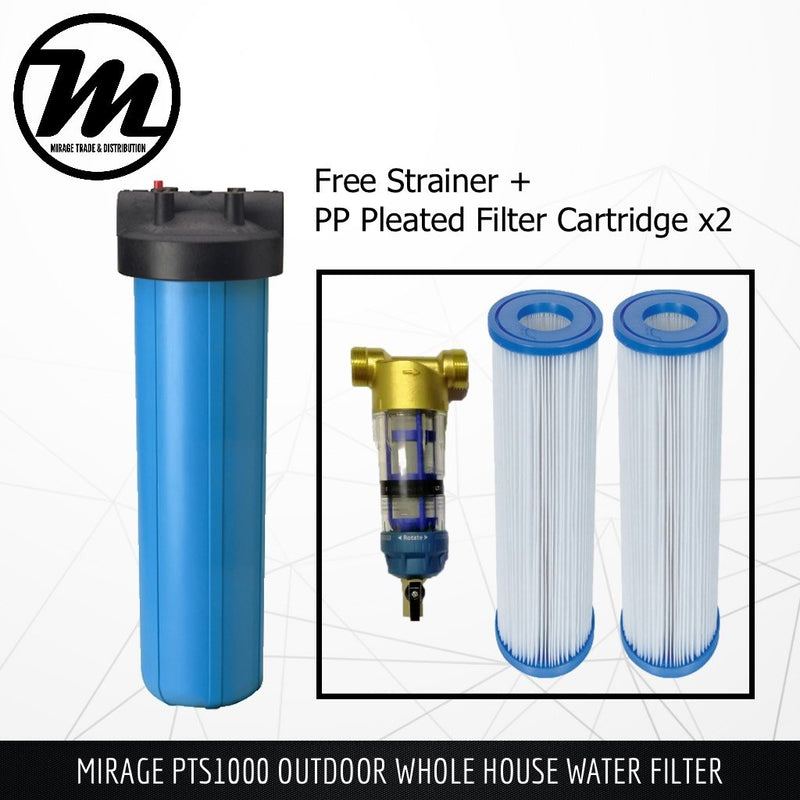 MIRAGE Outdoor Whole House Water Filter PTS1000 - Mirage Trade & Distribution