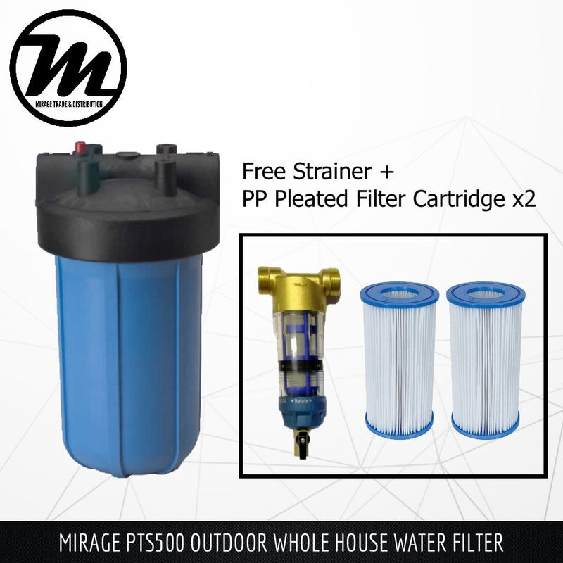 MIRAGE Outdoor Whole House Water Filter PTS500 - Mirage Trade & Distribution