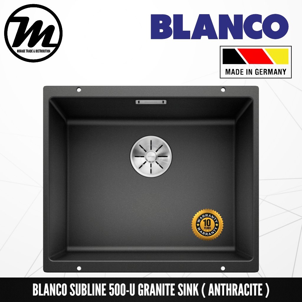 Blanco Subline 500 - Fregadero de silgranite, 530x460 mm, InFino, blanco  523436