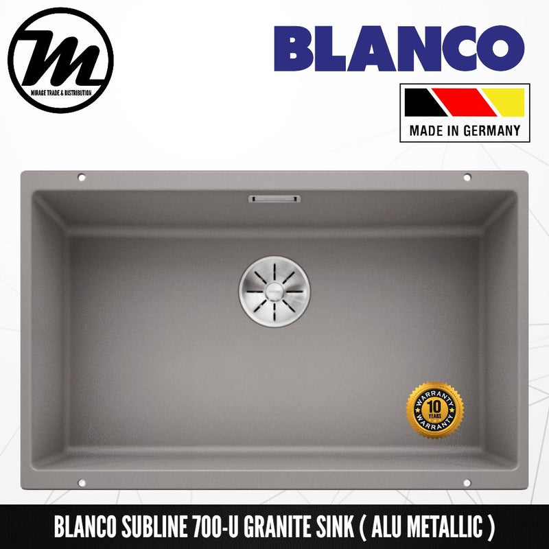 BLANCO Subline 700-U Silgranit™ PuraDur™ Granite Sink With InFino™ Waste - Mirage Trade & Distribution
