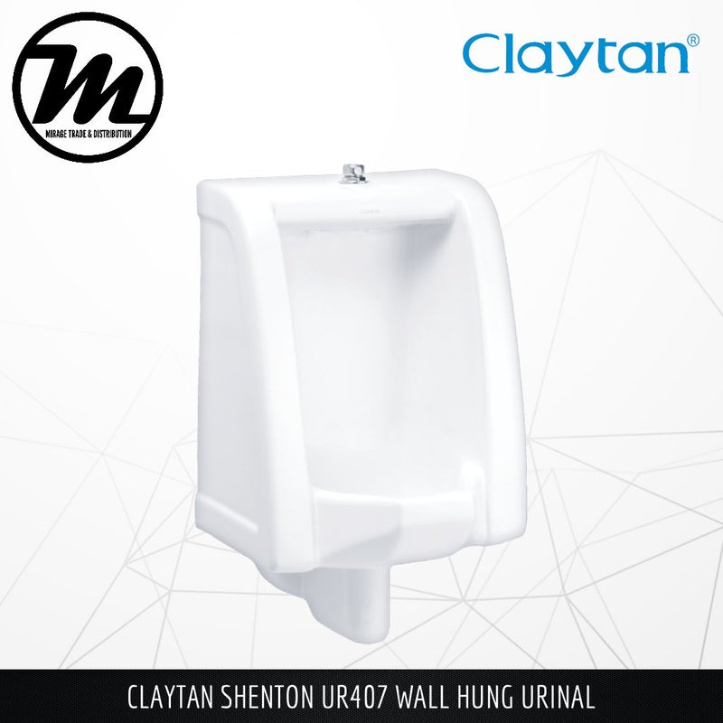CLAYTAN Shenton Wall Hung Urinal UR407 - Mirage Trade & Distribution