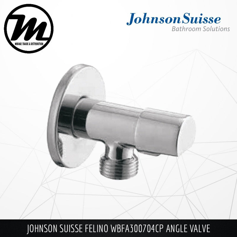 JOHNSON SUISSE Felino Angle Valve WBFA300704CP - Mirage Trade & Distribution