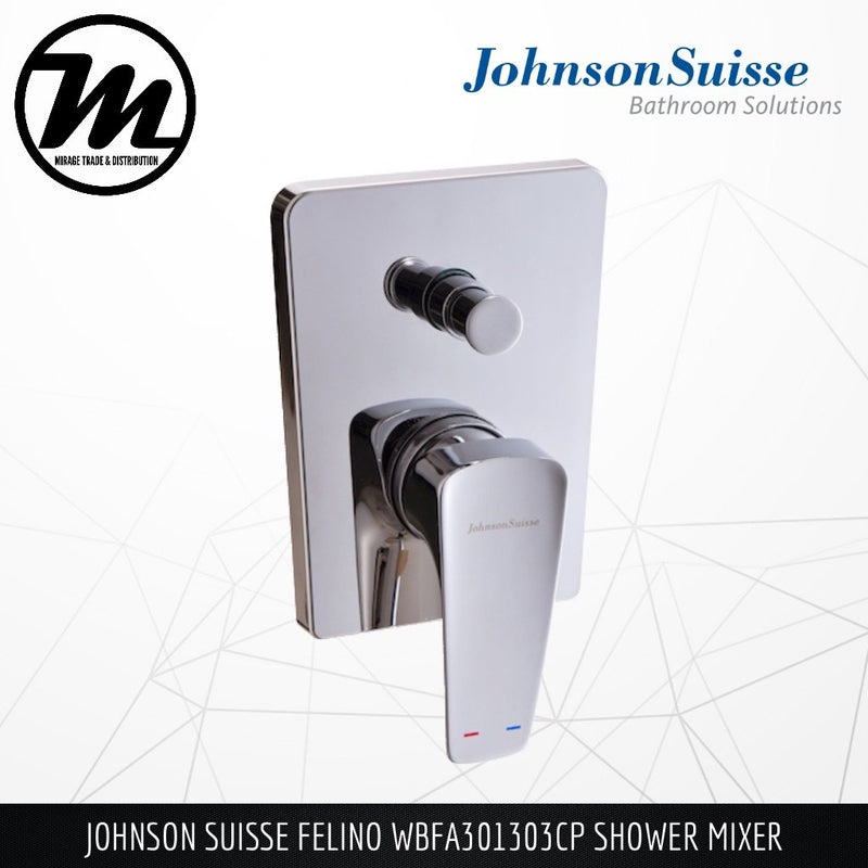 JOHNSON SUISSE Felino Concealed Shower Mixer WBFA301304CP - Mirage Trade & Distribution