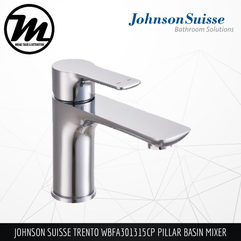 JOHNSON SUISSE Trento Pillar Basin Mixer WBFA301315CP - Mirage Trade & Distribution
