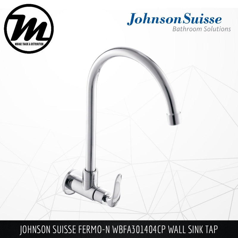 JOHNSON SUISSE Fermo-N Wall Sink Tap WBFA301404CP - Mirage Trade & Distribution