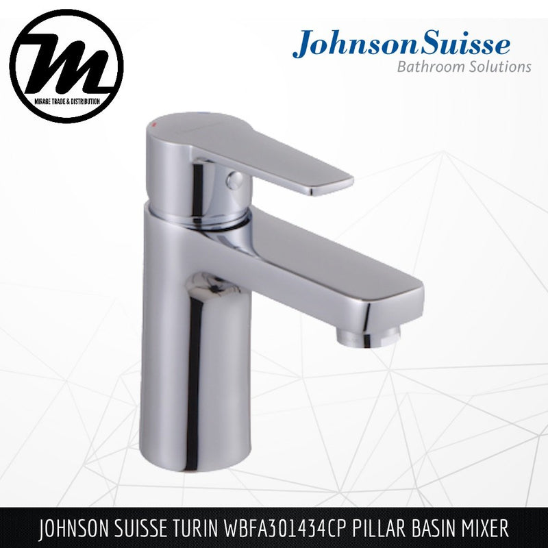 JOHNSON SUISSE Turin Pillar Basin Mixer WBFA301434CP - Mirage Trade & Distribution