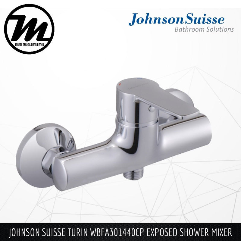 JOHNSON SUISSE Turin Exposed Shower Mixer WBFA301440CP - Mirage Trade & Distribution