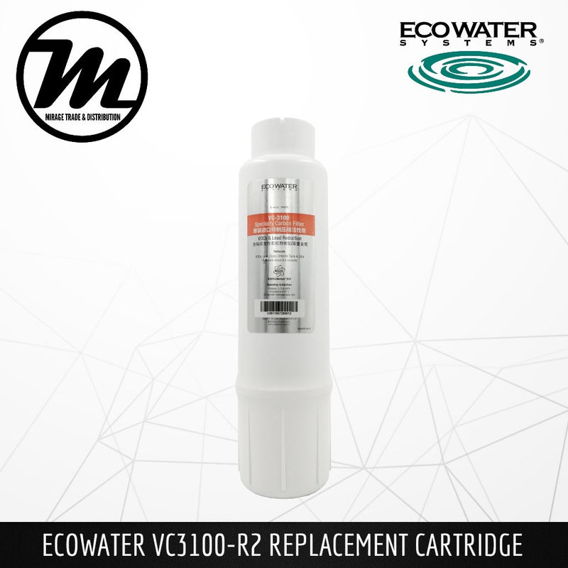ECOWATER R2-VC3100 Healthy Drinking Water Filter Replacement Cartridge - Mirage Trade & Distribution