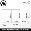 LEVANZO Hand Made Stainless Steel SUS304 Kitchen Sink 1131R - Mirage Trade & Distribution