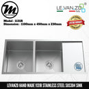 LEVANZO Hand Made Stainless Steel SUS304 Kitchen Sink 1131R - Mirage Trade & Distribution