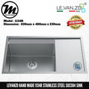 LEVANZO Hand Made Stainless Steel SUS304 Kitchen Sink 1134R - Mirage Trade & Distribution