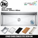 LEVANZO Hand Made Stainless Steel SUS304 Kitchen Sink 12048SG - Mirage Trade & Distribution