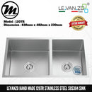 LEVANZO Hand Made Stainless Steel SUS304 Kitchen Sink 1207R - Mirage Trade & Distribution