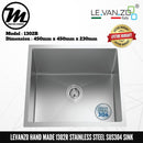 LEVANZO Hand Made Stainless Steel SUS304 Kitchen Sink 1302R - Mirage Trade & Distribution