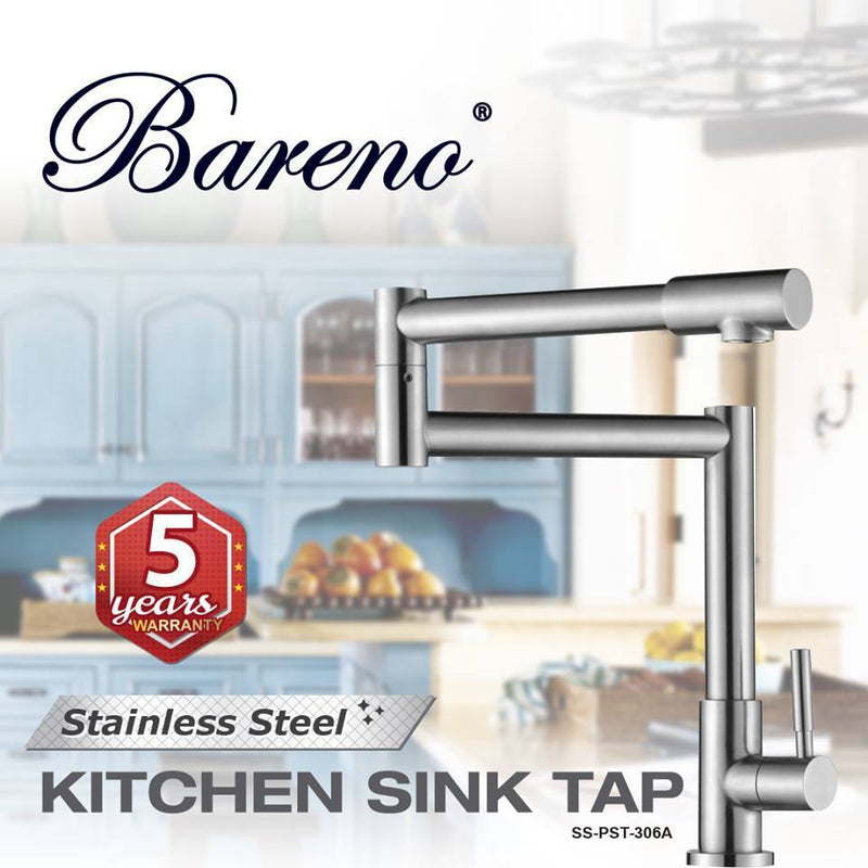 BARENO PLUS Pillar Sink Tap SS-PST-306A - Mirage Trade & Distribution
