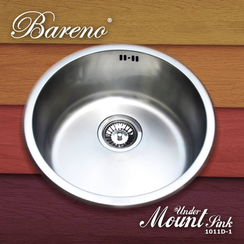 BARENO Kitchen Sink 1011D-1 Undermount SUS304 with 10 Year Warranty - Mirage Trade & Distribution