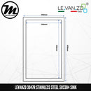 LEVANZO Signature 7 Stainless Steel SUS304 Kitchen Sink 3047R - Mirage Trade & Distribution