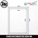 LEVANZO Signature 7 Stainless Steel SUS304 Kitchen Sink 3547R - Mirage Trade & Distribution