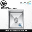 LEVANZO Signature 7 Stainless Steel SUS304 Kitchen Sink 3547R - Mirage Trade & Distribution