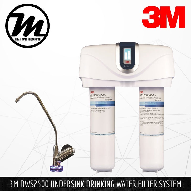 3M DWS2500T-CN Indoor Undersink Drinking Water Filter System - Mirage Trade & Distribution