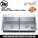 LEVANZO Hand Made Stainless Steel SUS304 Kitchen Sink 49652 - Mirage Trade & Distribution