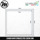LEVANZO Signature 7 Stainless Steel SUS304 Kitchen Sink 5047R - Mirage Trade & Distribution