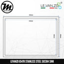 LEVANZO Signature 7 Stainless Steel SUS304 Kitchen Sink 6547R - Mirage Trade & Distribution