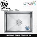 LEVANZO Signature 7 Stainless Steel SUS304 Kitchen Sink 6547R - Mirage Trade & Distribution