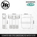 ECOWATER 800 CPRO Undersink Drinking Water Filter System (Reserve Osmosis) - Mirage Trade & Distribution