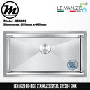 LEVANZO Hand Made Stainless Steel SUS304 Kitchen Sink 8648SG - Mirage Trade & Distribution