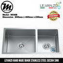 LEVANZO Hand Made Stainless Steel SUS304 Kitchen Sink 9046R - Mirage Trade & Distribution