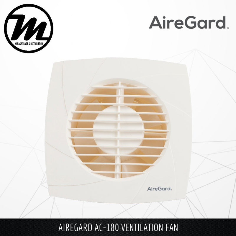 AIREGARD Ventilation Fan AC-180 (Compact Series) - Mirage Trade & Distribution