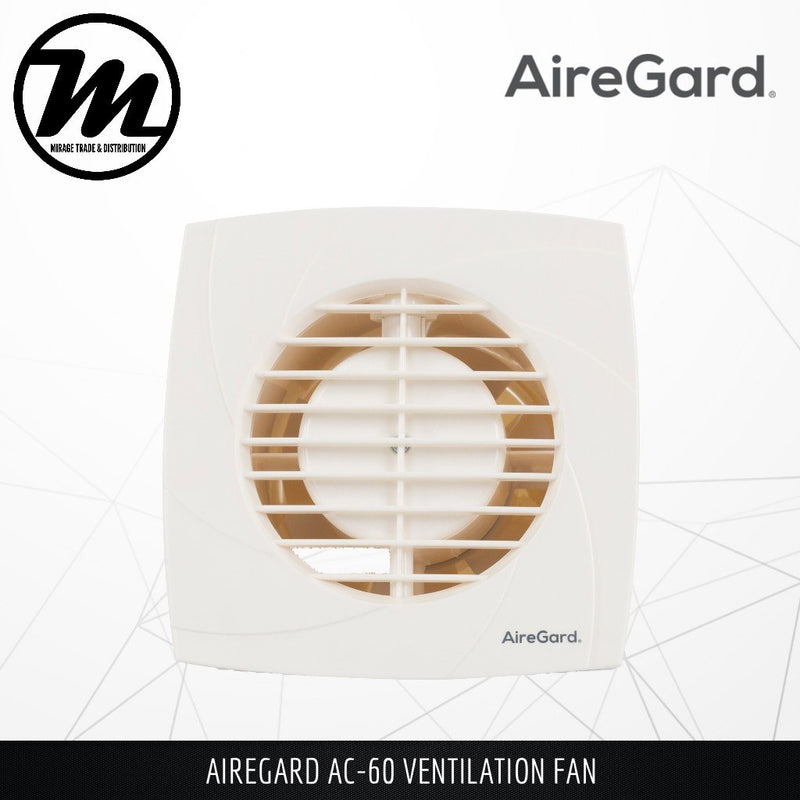 AIREGARD Ventilation Fan AC-60 (Compact Series) - Mirage Trade & Distribution