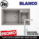 [PROMOTION] BLANCO Silgranit Kitchen Granite Sink Metra 9 LP (with GROHE Kitchen Mixer) Made in Germany - Mirage Trade & Distribution