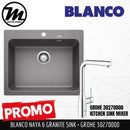 [PROMOTION] BLANCO Naya 6 Silgranit™ PuraDur™ Kitchen Granite Sink (with GROHE Kitchen Mixer) Made in Germany - Mirage Trade & Distribution