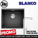 [PROMOTION] BLANCO Subline 500-U Silgranit™ PuraDur™ Kitchen Granite Sink With InFino™ Waste(with GROHE Kitchen Mixer) - Mirage Trade & Distribution