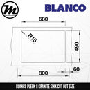 BLANCO Pleon 8 Silgranit™ PuraDur™ Granite Sink With InFino™ Waste - Mirage Trade & Distribution