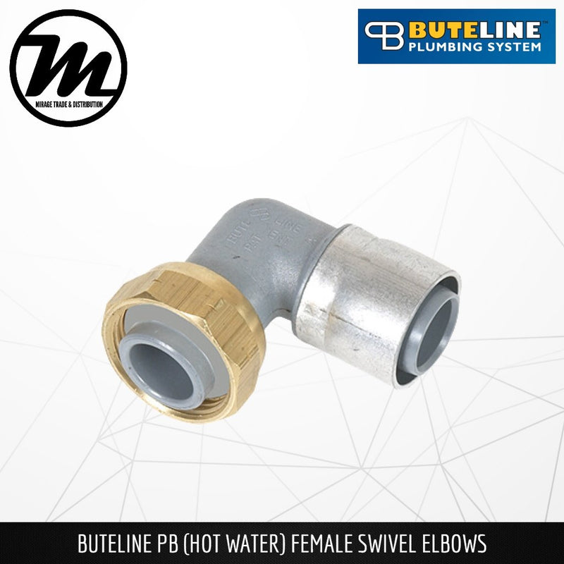 BUTELINE PB Hot Water Female Swivel Elbows (Equal & Reducing) - Mirage Trade & Distribution