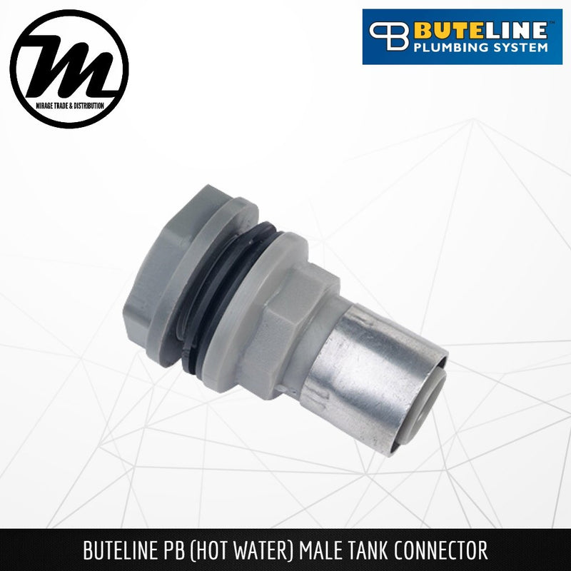 BUTELINE PB Hot Water Male Tank Connector - Mirage Trade & Distribution