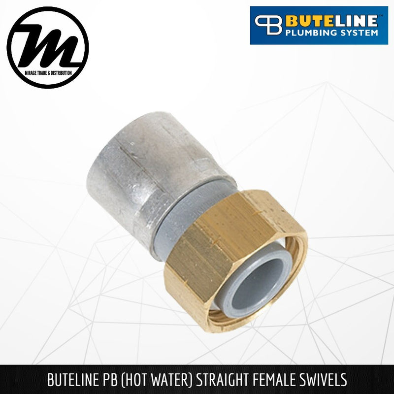 BUTELINE PB Hot Water Straight Female Socket / Swivels (Equal & Reducing) - Mirage Trade & Distribution