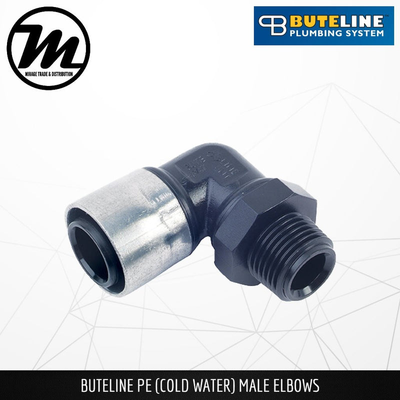 BUTELINE PE Cold Water Male Elbows - Mirage Trade & Distribution