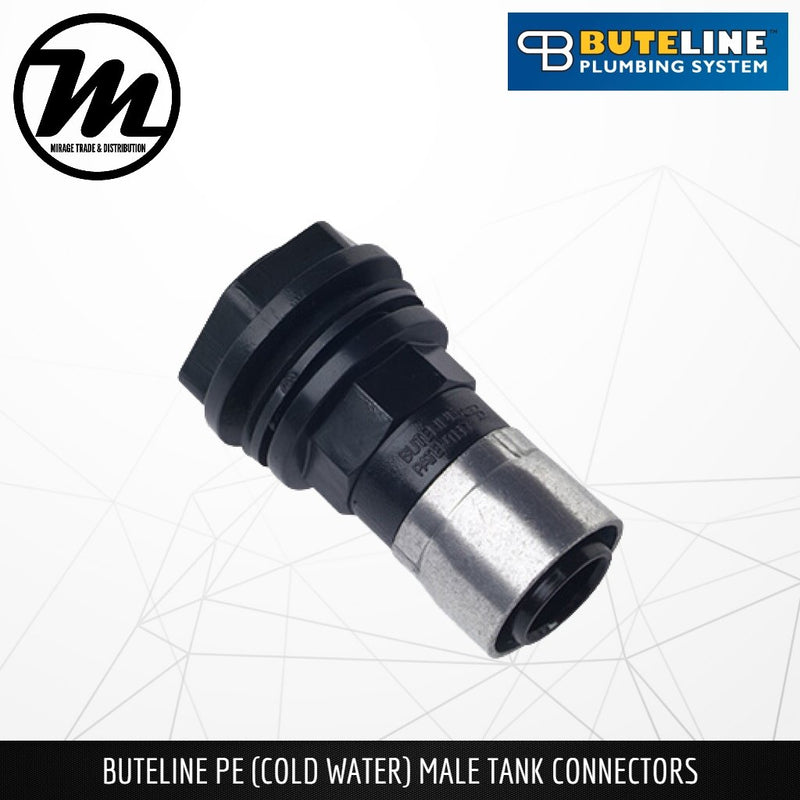 BUTELINE PE Cold Water Male Tank Connector - Mirage Trade & Distribution