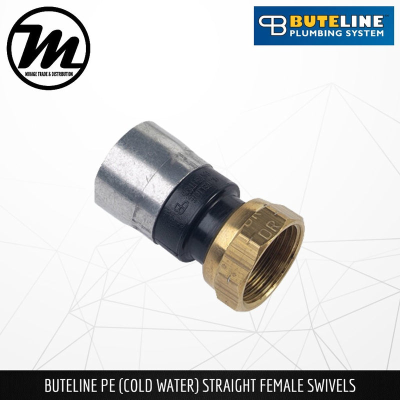 BUTELINE PE Cold Water Straight Female Socket / Swivels (Equal & Reducing) - Mirage Trade & Distribution